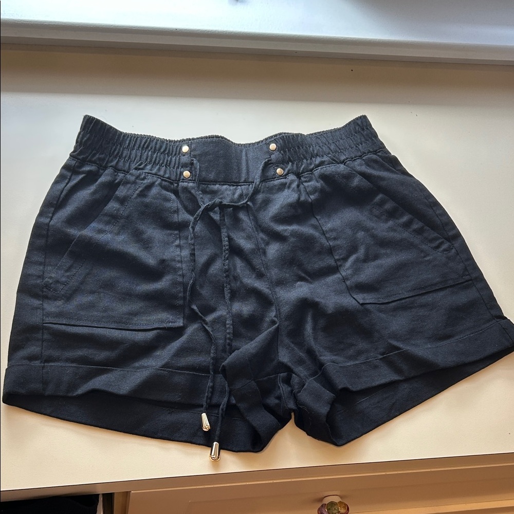 Women's Black Casual Shorts